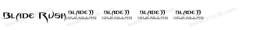 Blade Rush字体转换